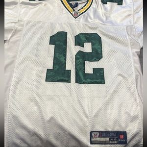 Aaron Rodgers Packers #12 White Reebok Jersey